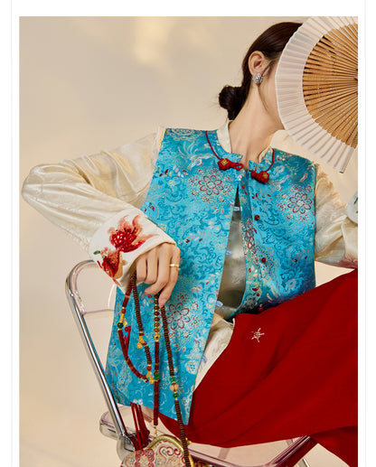 Early Autumn Retro Embroidered Vest | New Chinese Style Women's Top