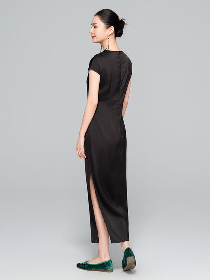 Artistic Improved Qipao – New Chinese Retro Side-Slit Dress