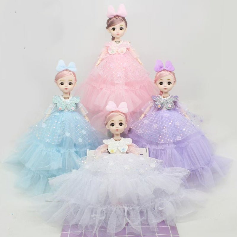 New30Centimeter Music Wedding Dress Barbie Doll Hanfu Singing Storytelling Plush Toy Girl Gift Children's Toy