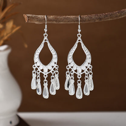 Ancient Style Ethnic Earrings | Elegant Miao Jewelry for Women