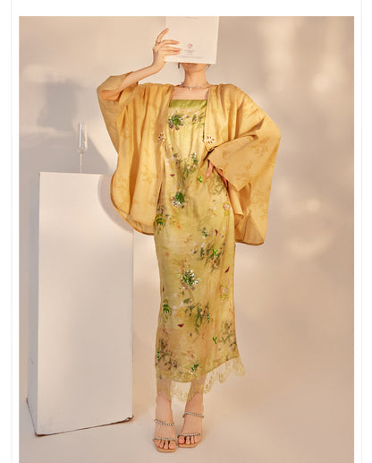 Elegant New Chinese Style High-End Women's Long Sleeve Loose Coat