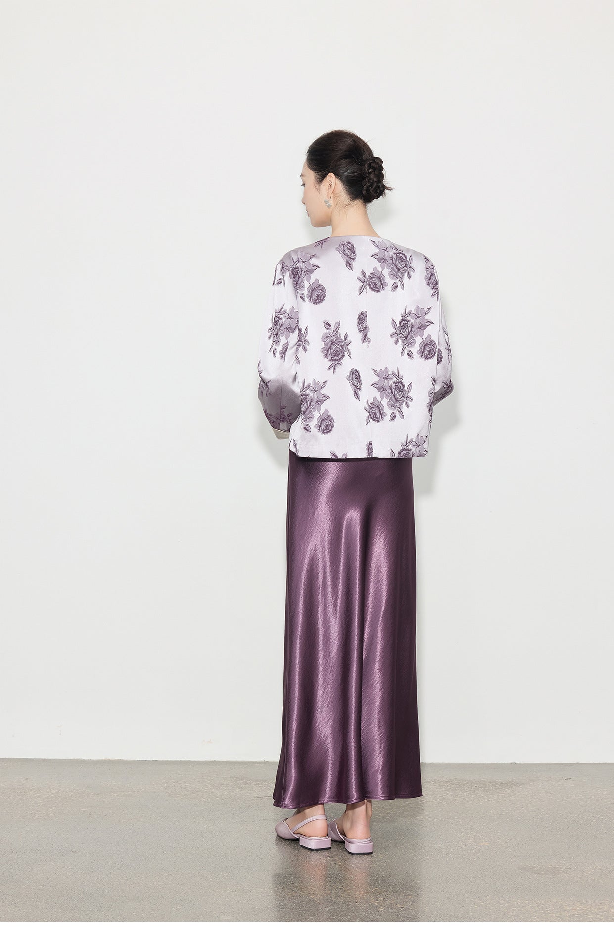 High-End Stylish Satin Jacquard Jacket for Women