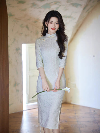 Elegant New Chinese Style Cheongsam – Daily Wear 2025