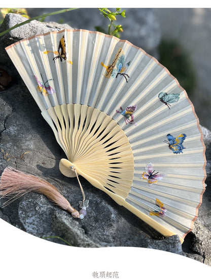Handmade Suzhou Embroidery Folding Fan — Chinese Style Craft Gift