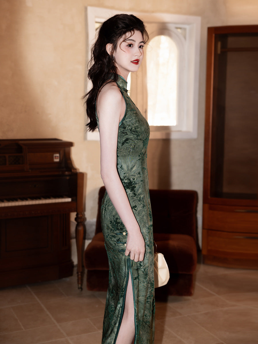 Fashionable Mid-Length Cheongsam – Youth Sexy Daily Dress