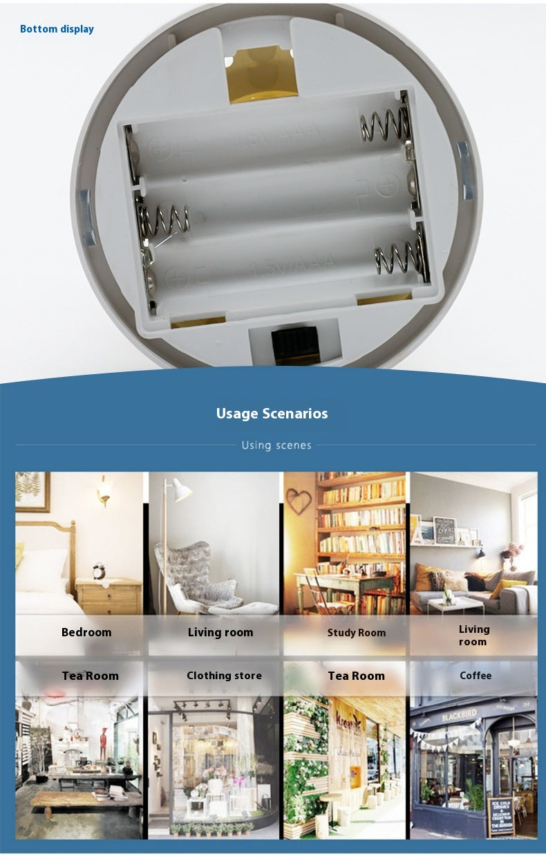 DIY 3D Paper Carving Lamp Handmade Panoramic Night Light