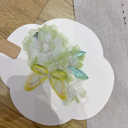 Ancient Style Forest Sweet Perm Flower Hair Crown Hanfu Handmade Hairpin