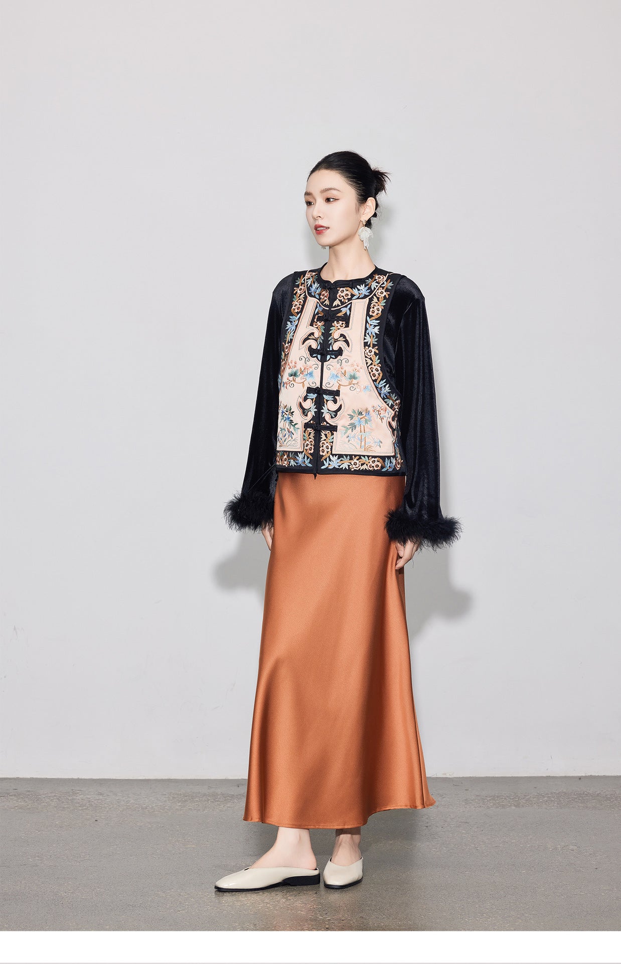 Elegant High-End Asymmetrical Mermaid Skirt