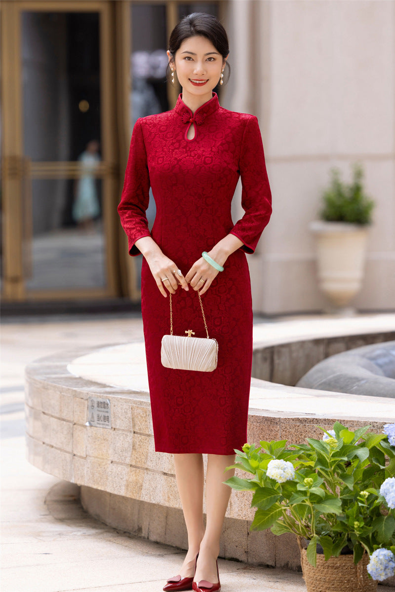 Retro Republic of China Style Qipao – Toasting & Family Occasion Dress