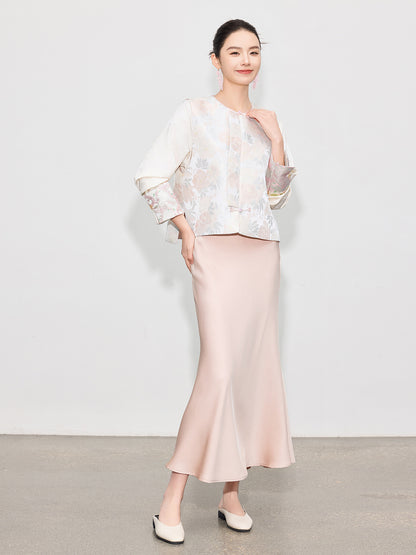 Light National Style Jacquard Vest Chinese Style