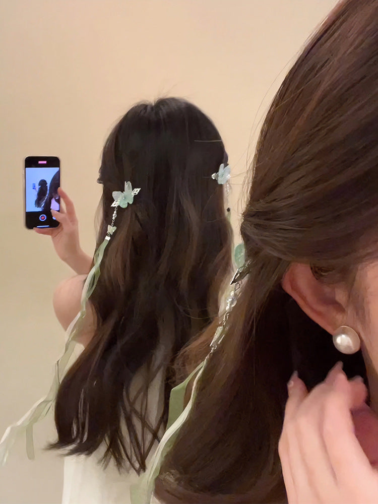 Ancient Style Fairy Hair Tie Ribbon Hairband Hair Ornament Hanfu Accessory