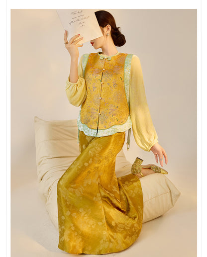 High-End Floral Embroidered Vest – Stylish Women's Top