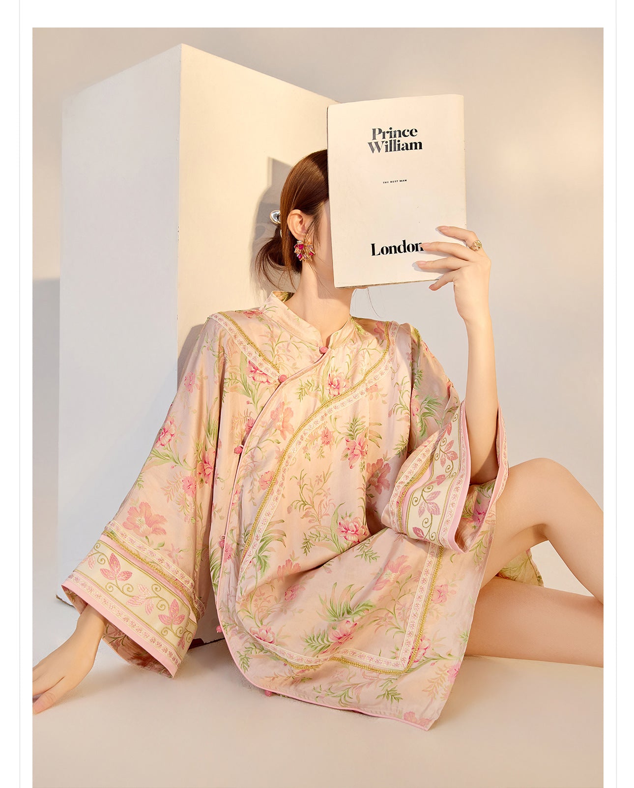 2026 Summer New Chinese Style Printed Rayon Loose Elegant Blouse