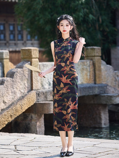 Youthful Sleeveless Cheongsam – Beautiful Daily Wear Dress