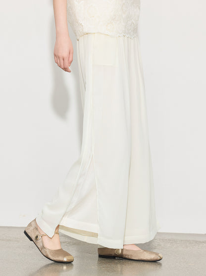 Elegant High-Waist Wide-Leg Summer Pants