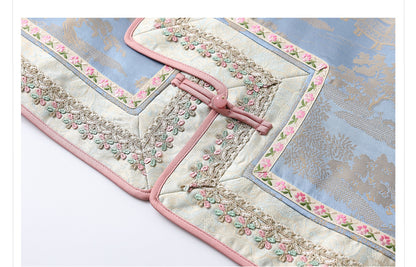 New Chinese Style Heavy Embroidery Rayon Vest for Women