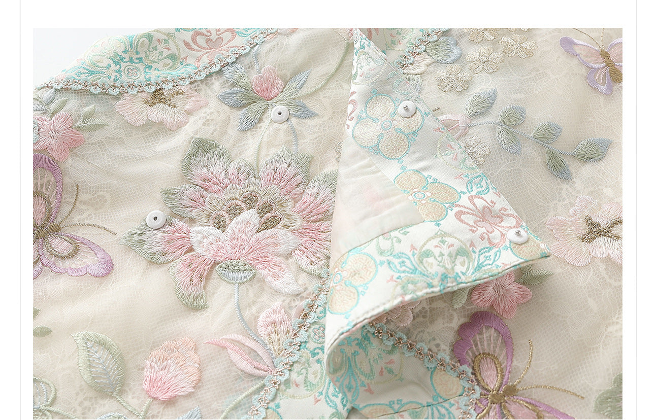 Embroidered Mulberry Silk Vest – New Chinese Style Women's Top