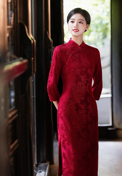 Retro Republic of China Style Qipao – Toasting & Family Occasion Dress