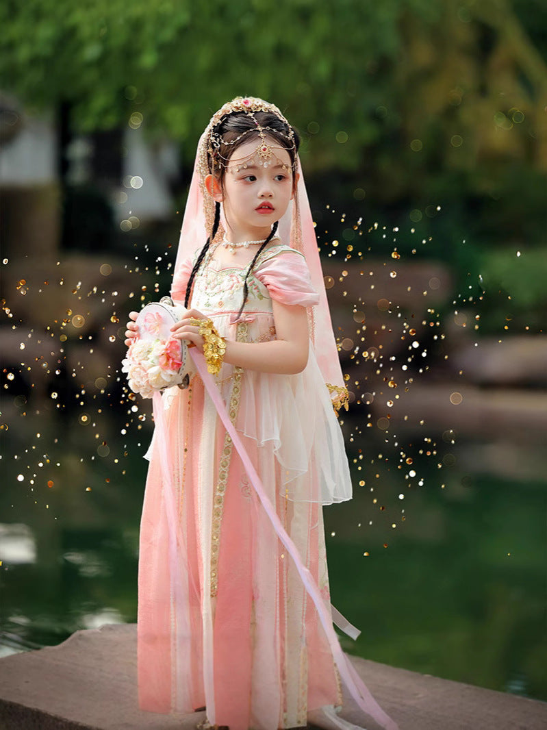 Girls Summer Hanfu — Fairy Princess Ru Skirt Dress Tang Style Costume