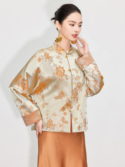 High-End Elegant Retro Zen Style Jacket for Women