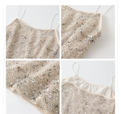 Autumn New Chinese Sequin Embroidered High-End Coat Dress Set