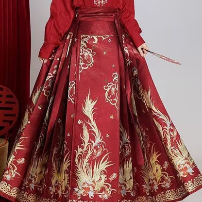 Luxury Ming Style Hanfu — Heavy Embroidery National Aesthetic Set
