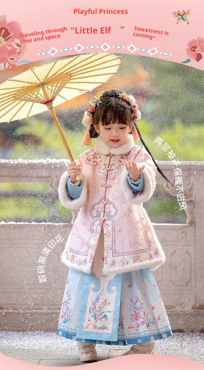 Children’s New Chinese Style Hanfu | Winter Ming Dynasty Outfit for New Year