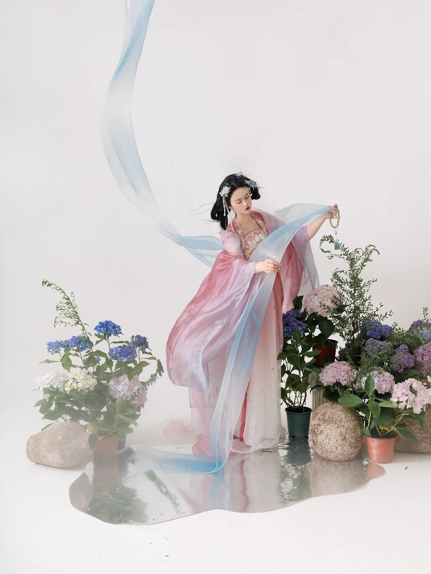 Immortal Cultivation Hanfu — Spring Summer Elegant Tang Style Set