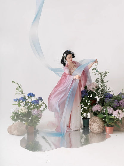 Immortal Cultivation Hanfu — Spring Summer Elegant Tang Style Set