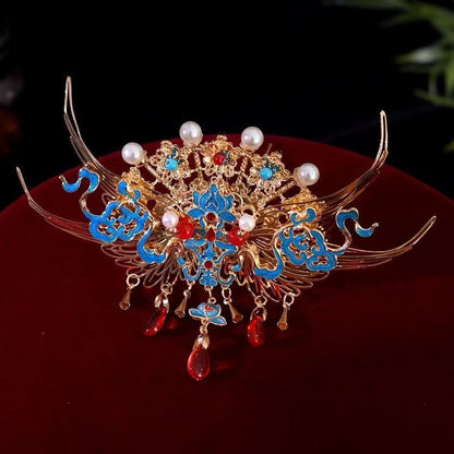 Ancient summer style hair crown tassel hair accessories