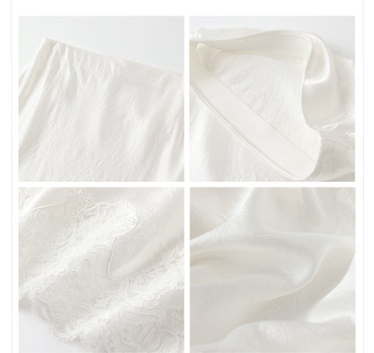 New Chinese Style Embroidered Jacket Skirt Set | Heavy Bead Lace Patchwork