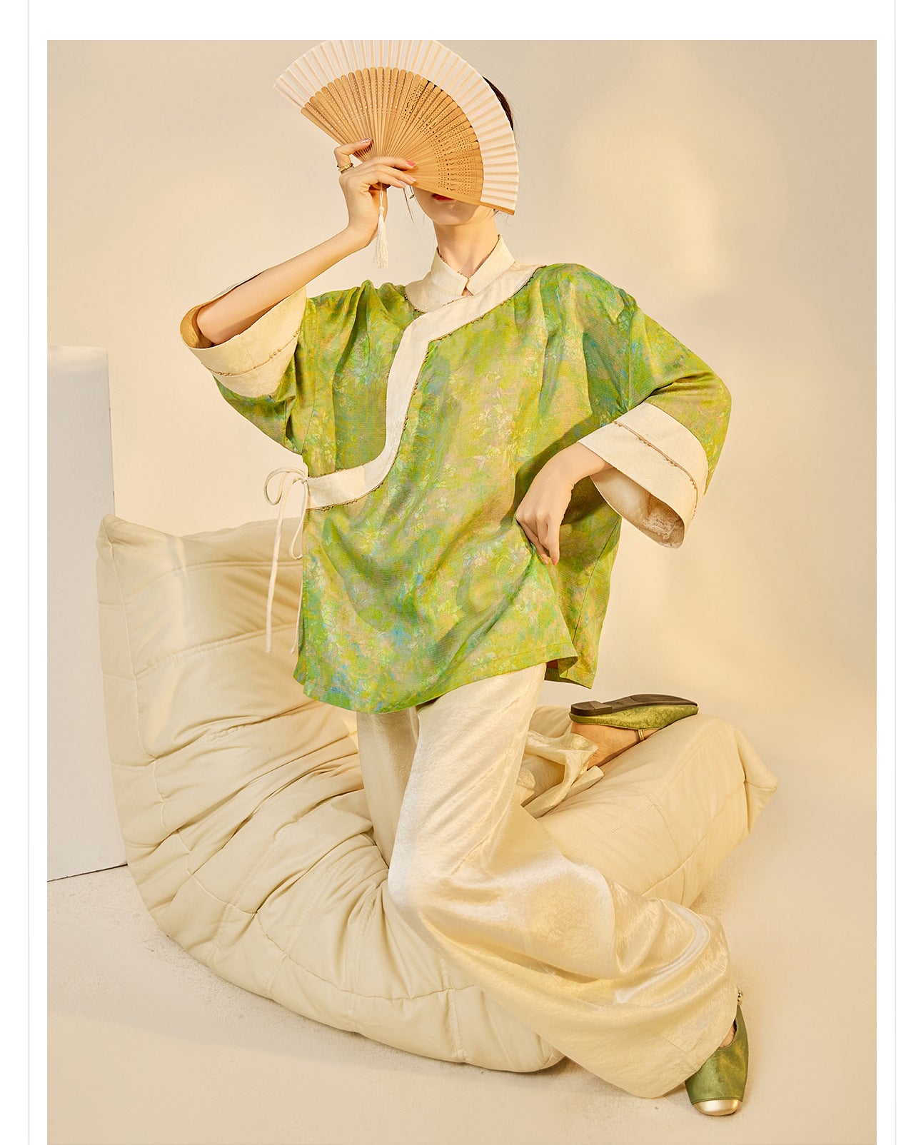 Early Autumn New Chinese Style Silk Lace-Up Short Coat | Retro Thin Top for Women