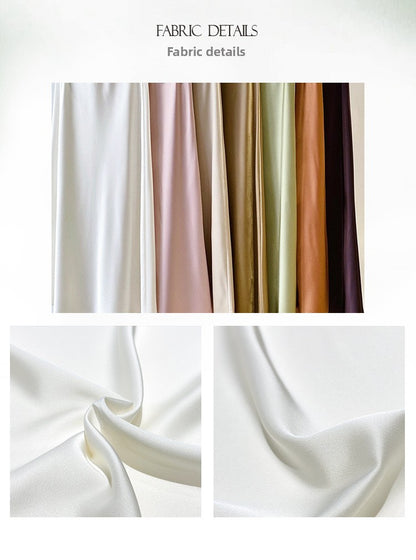 Chic High-Waist Mermaid Satin Skirt for Women