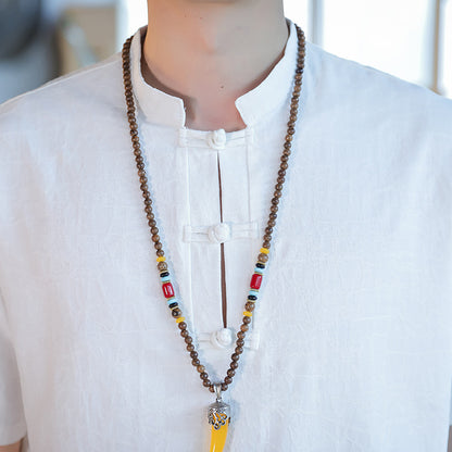 Chinese Style Mens Cotton Linen Tang Suit Short Sleeve Casual T Shirt