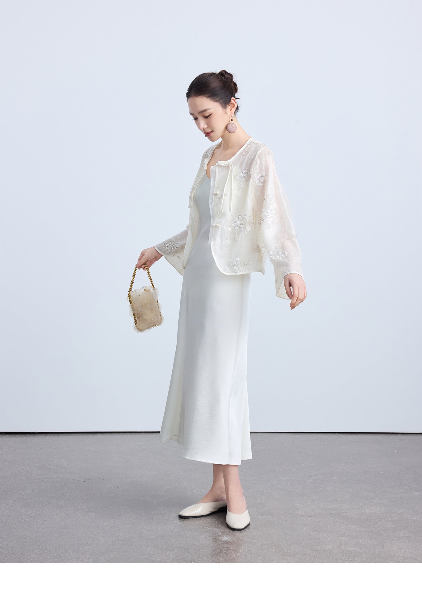 Elegant Sheer Embroidered Top