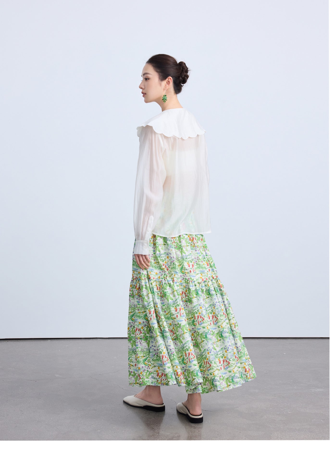 Chic Summer Floral Midi Skirt for Women