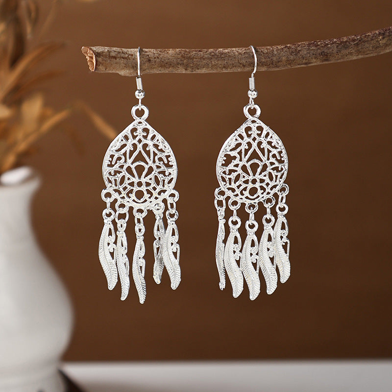 Ancient Style Ethnic Earrings | Elegant Miao Jewelry for Women