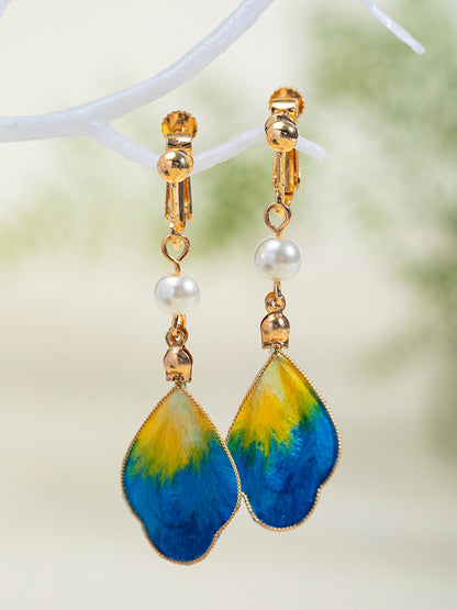 Handmade silk velvet earrings accessories ear hooks and ear clips