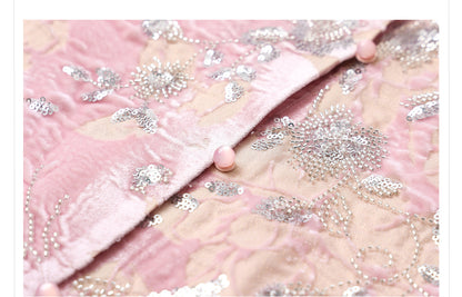 2026 Spring New Chinese Beaded Rayon Elegant Youthful Jacket