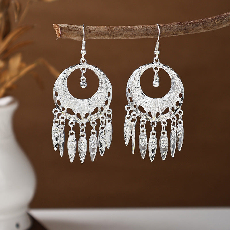 Ancient Style Ethnic Earrings | Elegant Miao Jewelry for Women