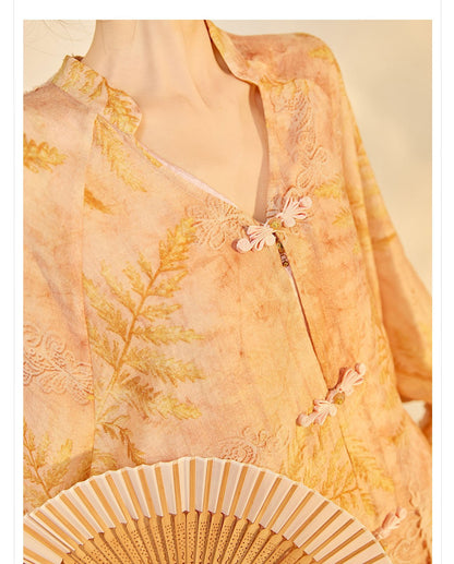 Autumn Chinese Style Lace Patchwork Shirt | Slim Embroidered V-Collar Top