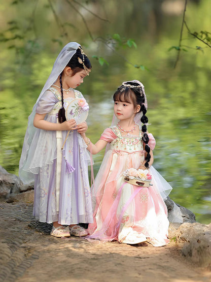 Girls Summer Hanfu — Fairy Princess Ru Skirt Dress Tang Style Costume