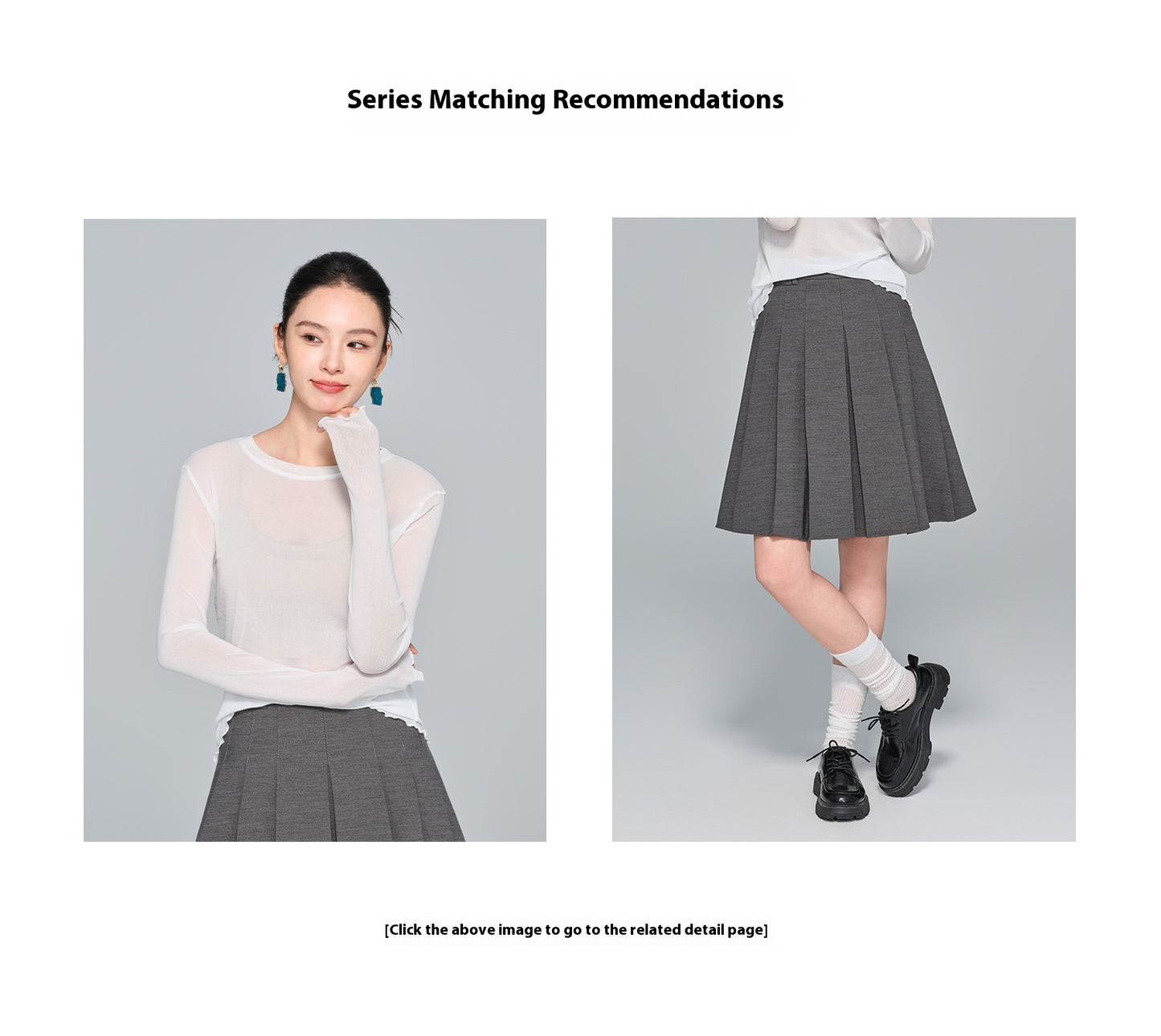 Elegant Versatile Pleated Skirt, High-Waist Design