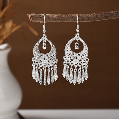 Ancient Style Ethnic Earrings | Elegant Miao Jewelry for Women