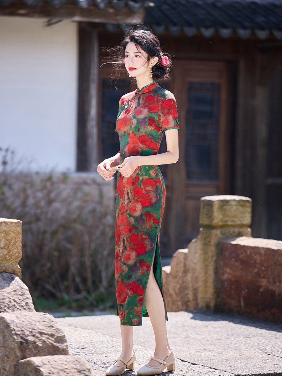 High-End New Chinese Style Qipao – Elegant Daily Wear