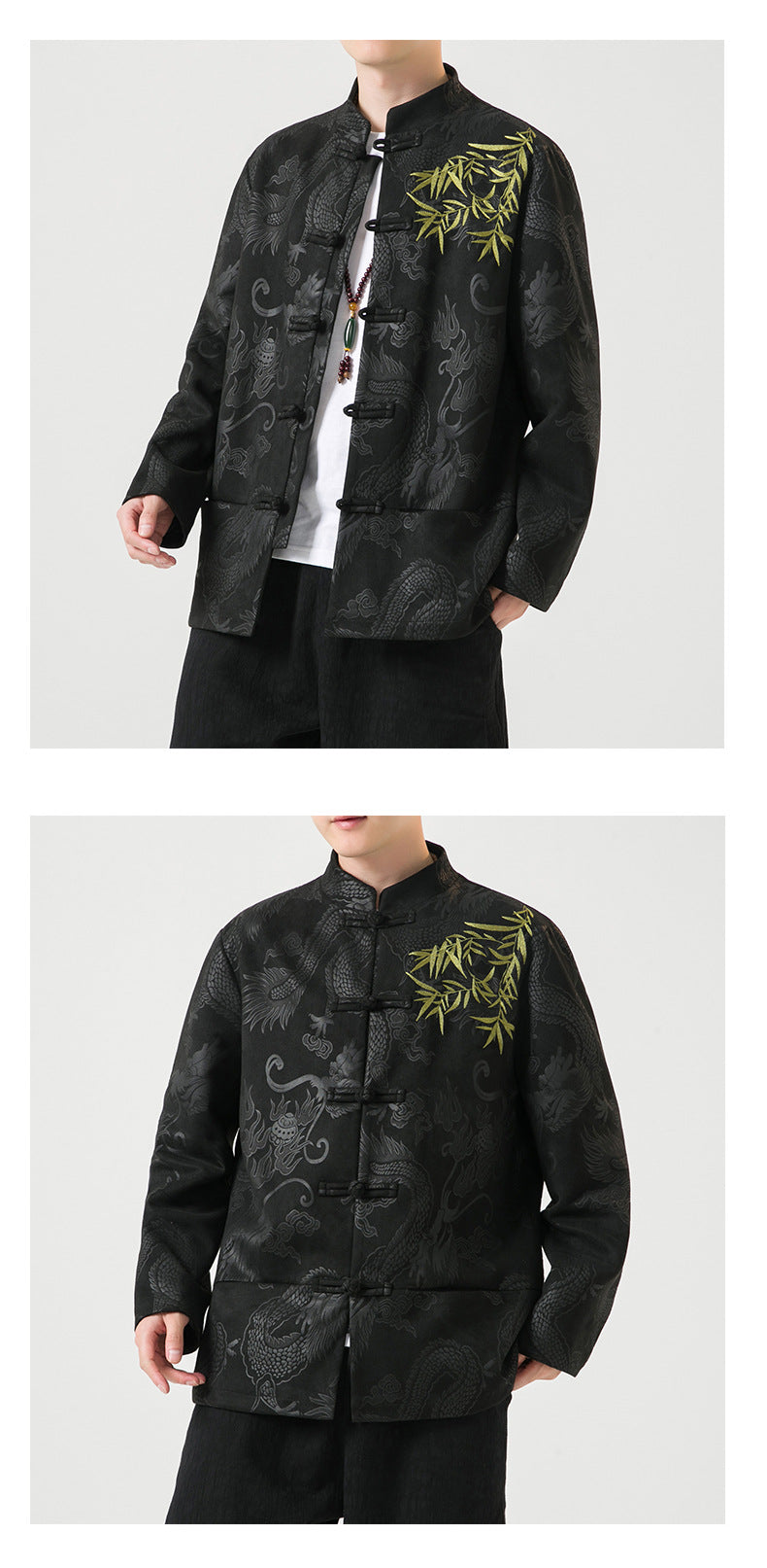 Mens Chinese Tang Suit Retro Hanfu Loose Plus Size Velvet Coat