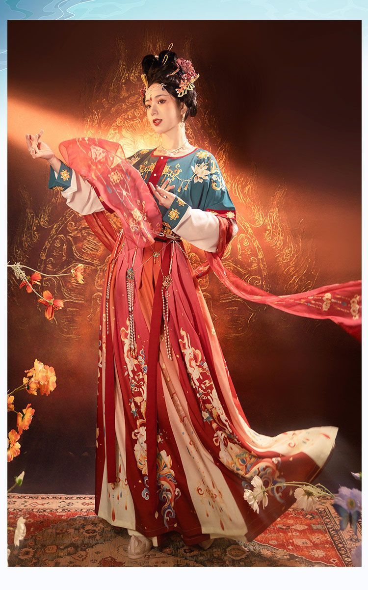 Tang & Wei Jin Style Hanfu — Chest-High Skirt Women’s Spring Summer Set