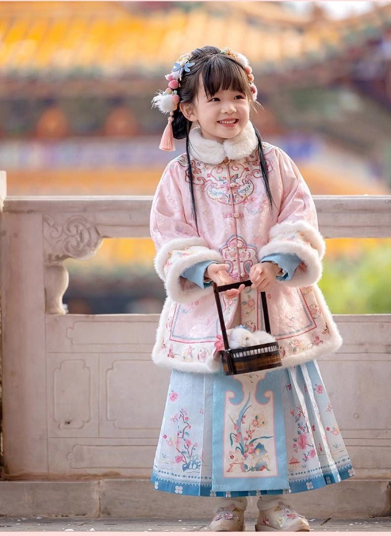Children’s New Chinese Style Hanfu | Winter Ming Dynasty Outfit for New Year