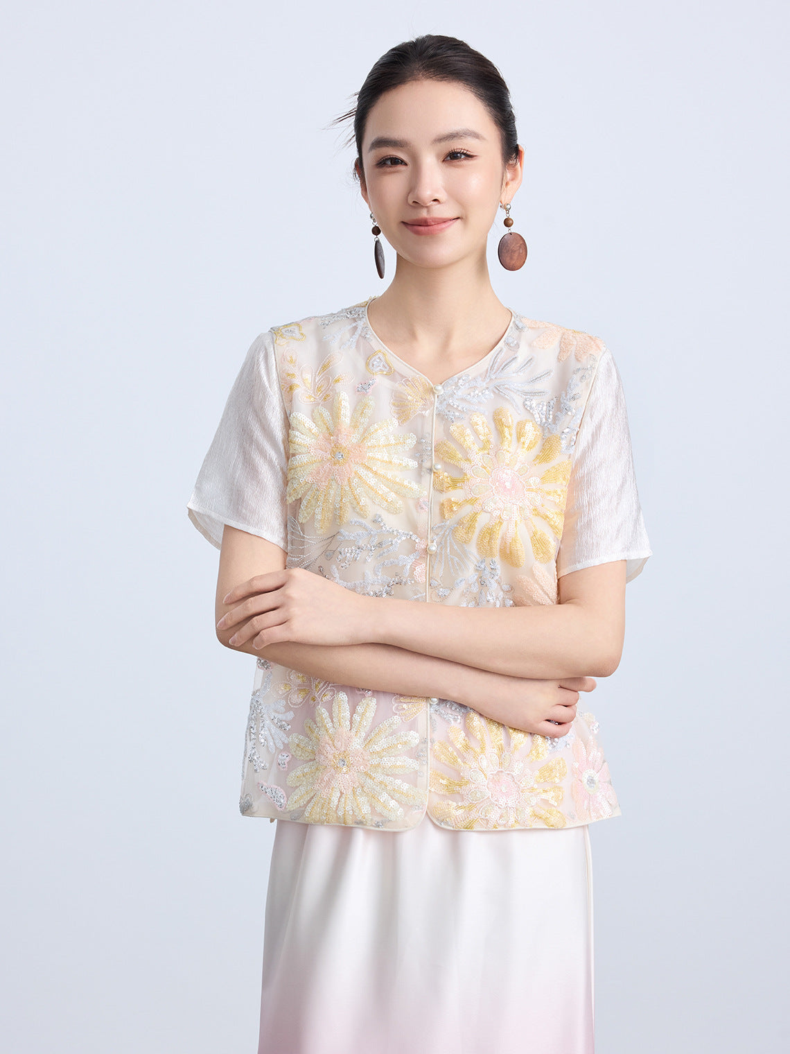 High-End Elegant Chinese Summer Vest Top
