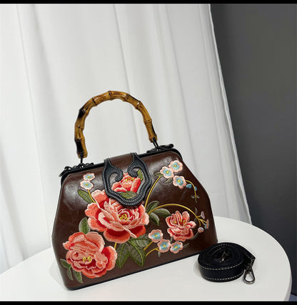 Vintage Chinese Embroidered Bag — Elegant Shoulder Crossbody for Women